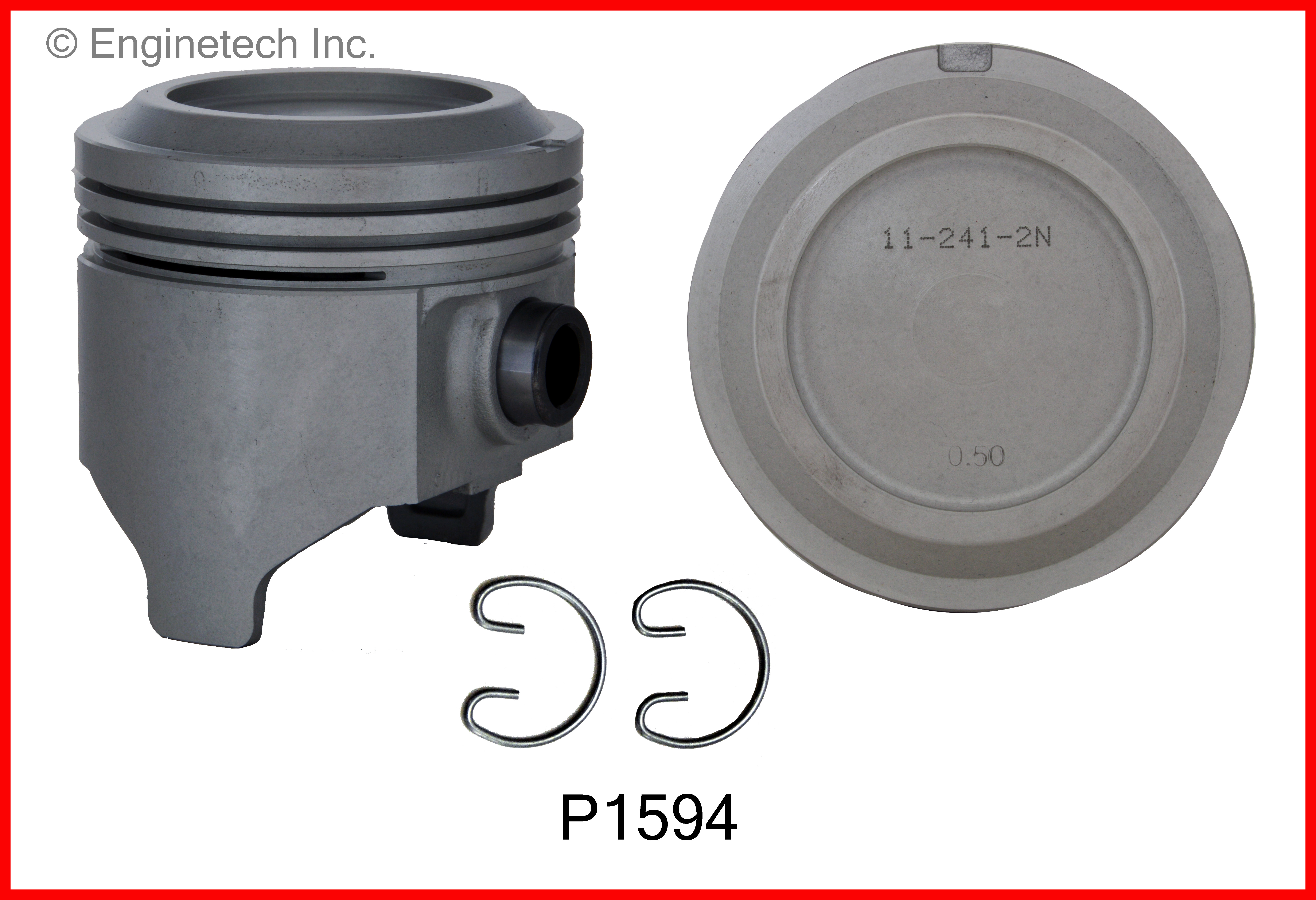P1594(4) Piston Set Enginetech