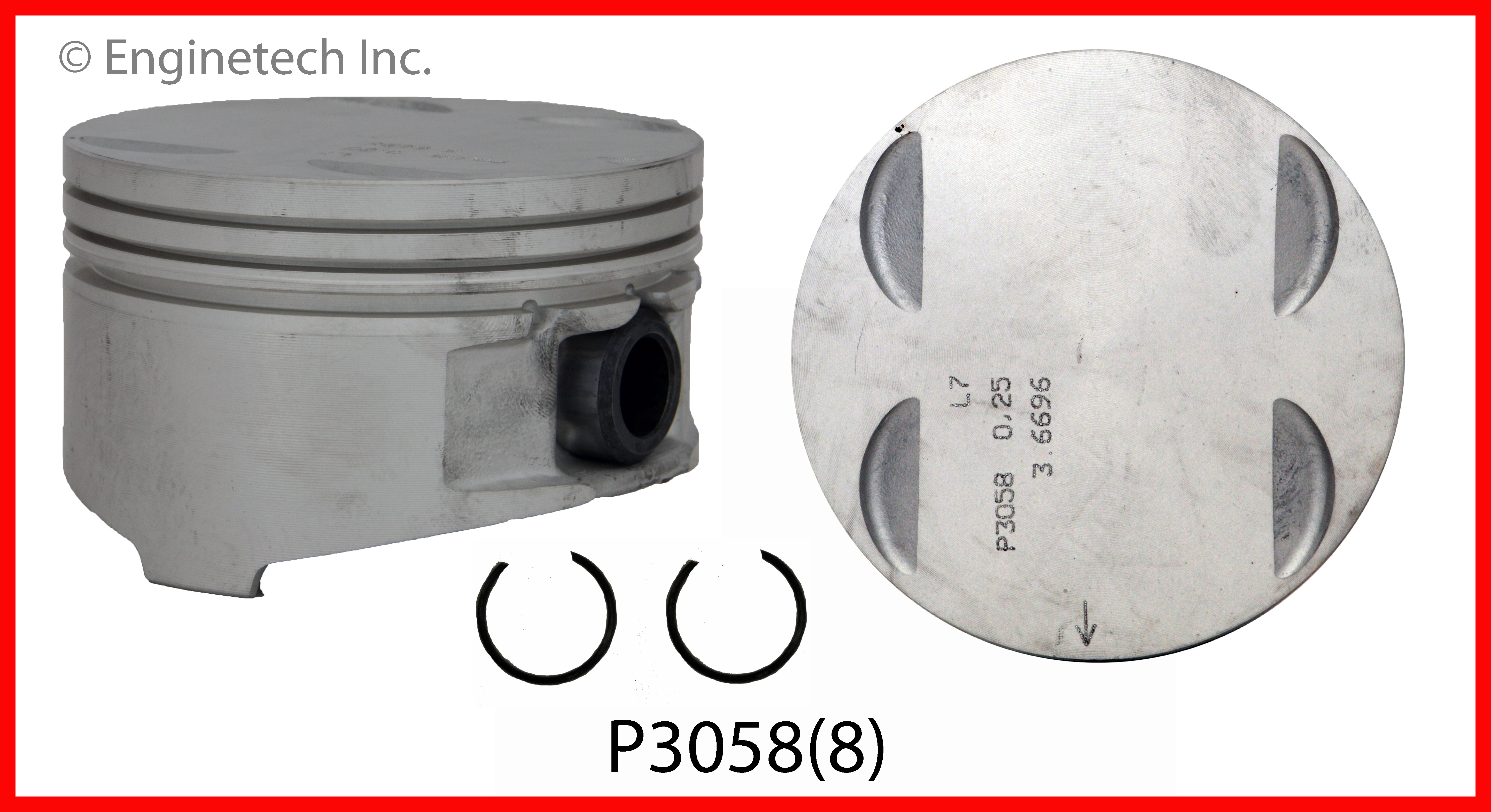 P3058(8) Piston Set Enginetech