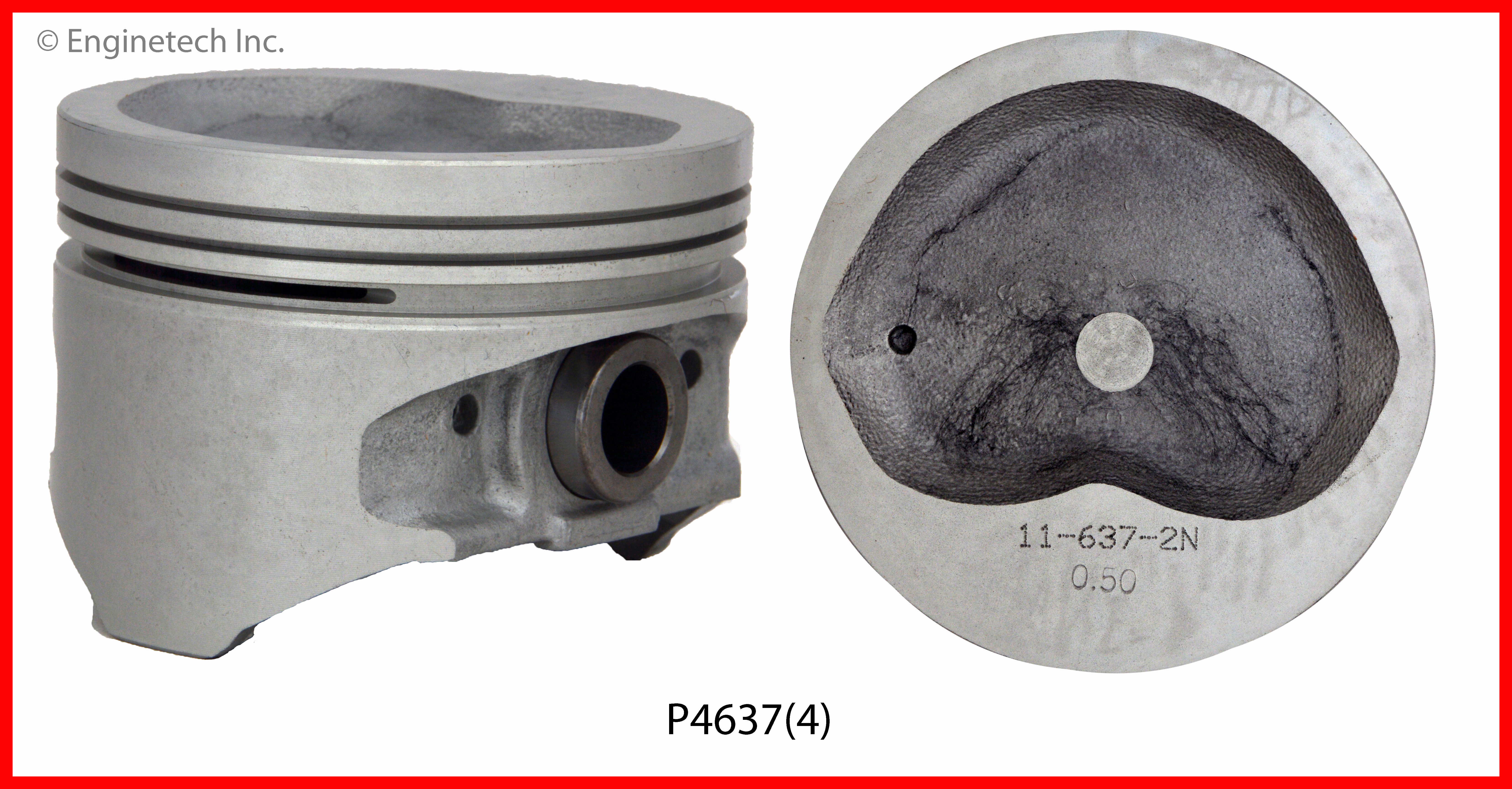 P4637(4) Piston Set Enginetech