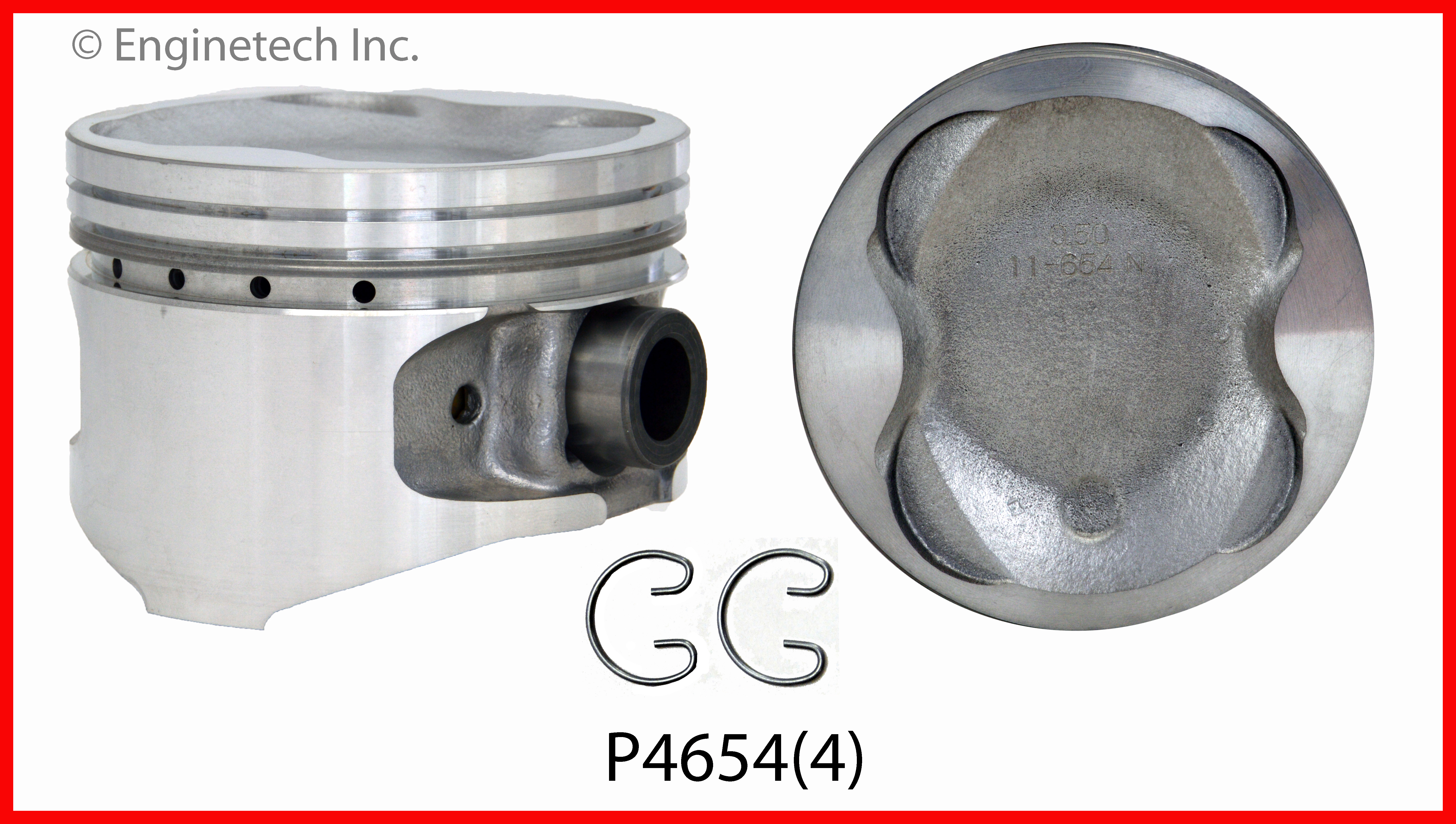 P4654(4) Piston Set Enginetech