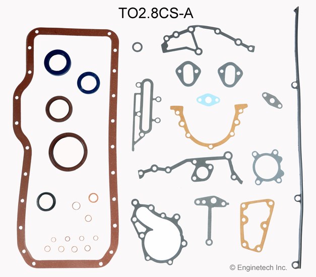 TO2.8CS-A Gasket Set - Lower Enginetech